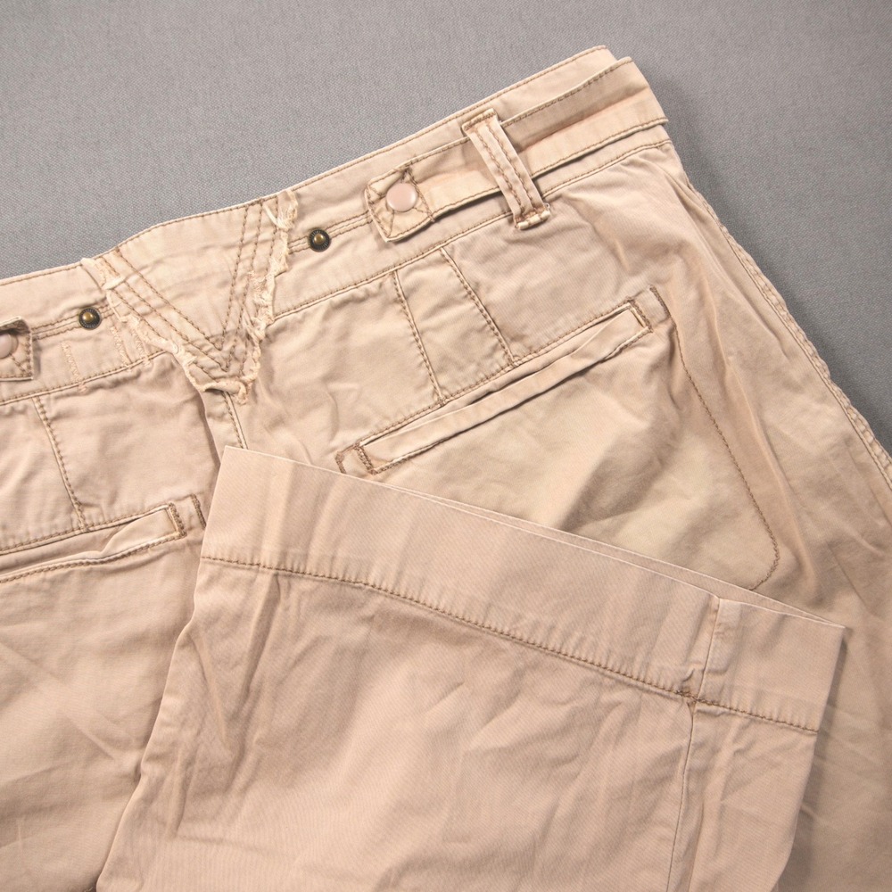 Hei Hei Cropped Wide Leg White Utility Trouser Women Pants 29 Boho Coastal